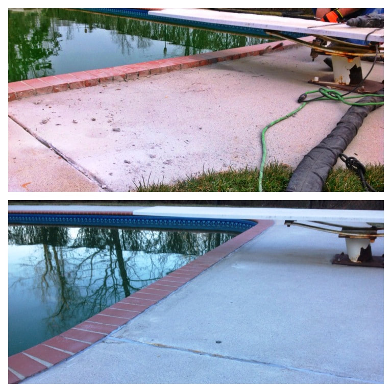 Settled Pool Deck Repair